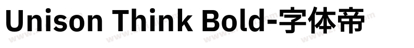 Unison Think Bold字体转换